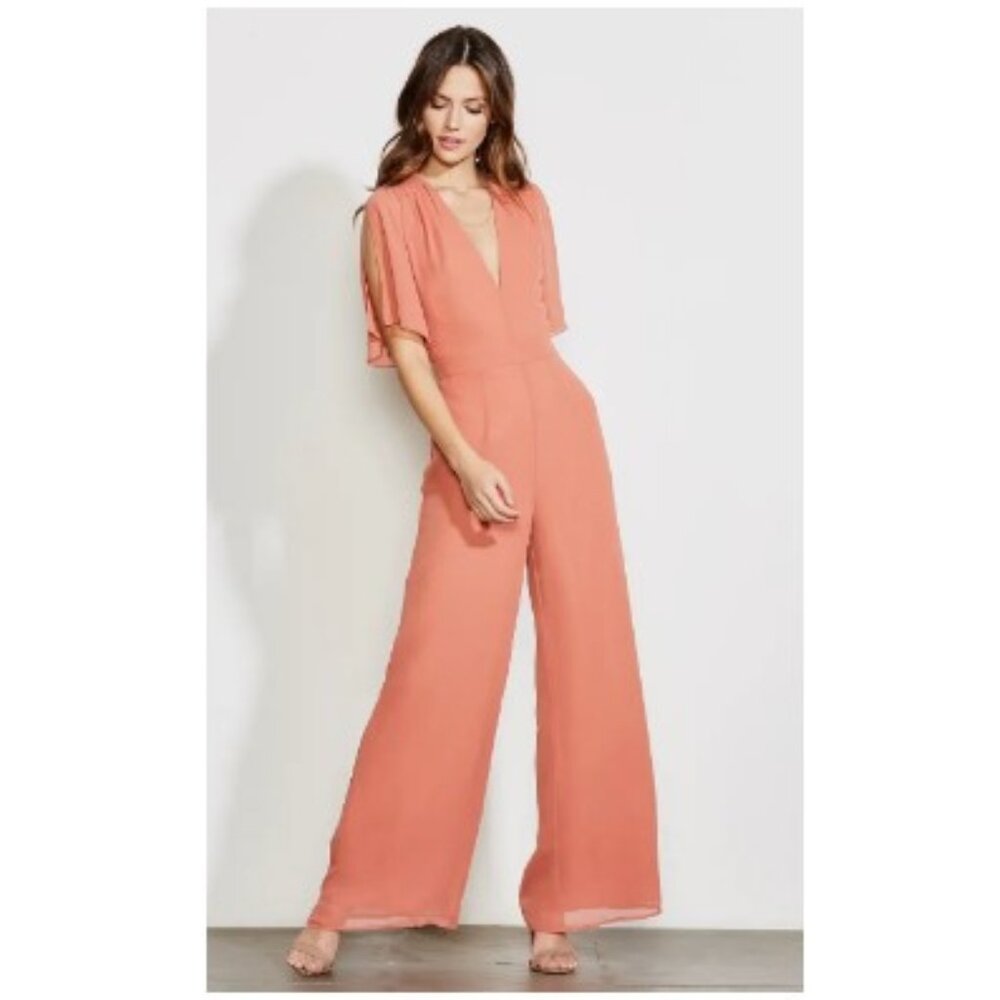 Ali & Jay M It Was All A Dream Wide Leg Chiffon Jumpsuit